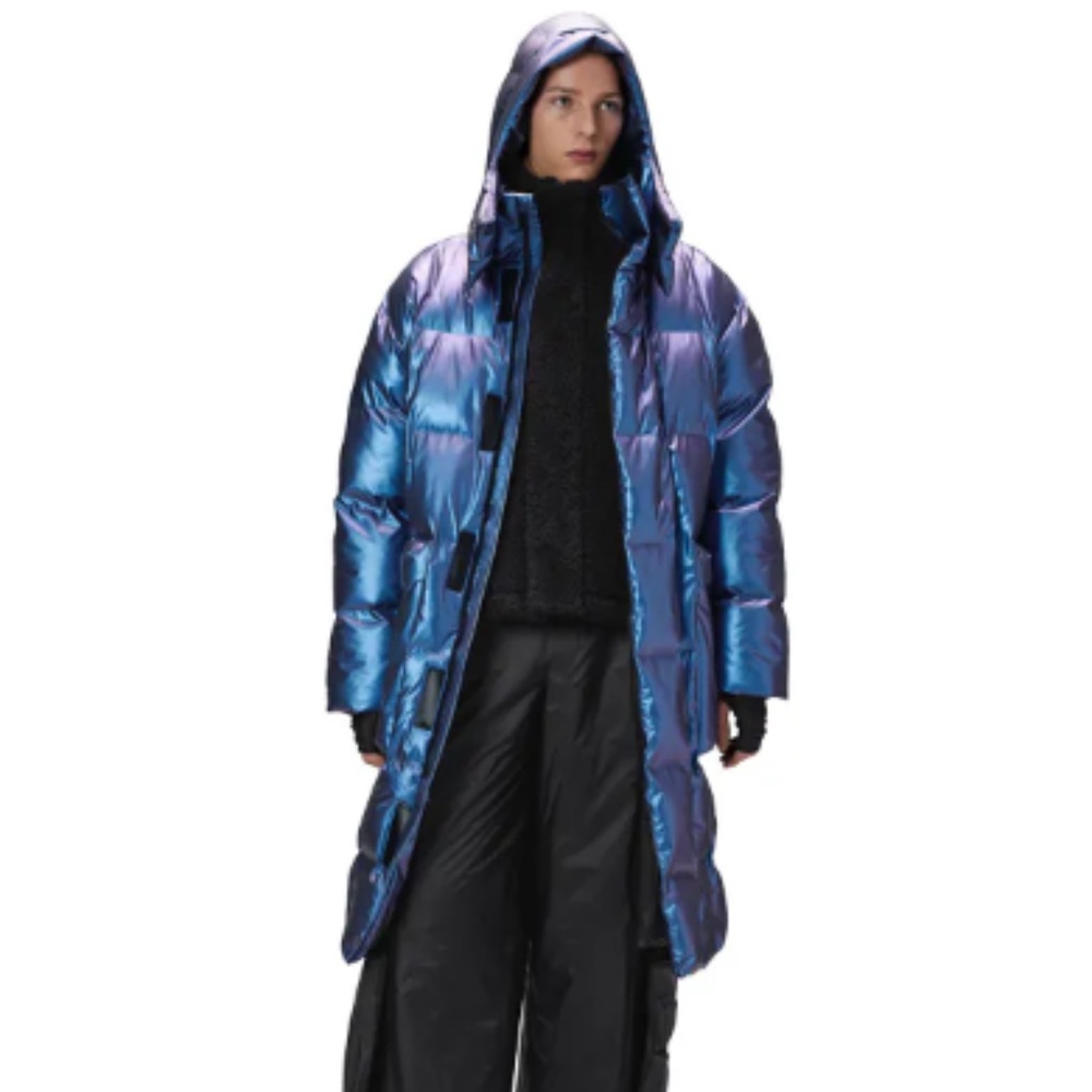 RAINS NYC Harbin Long Puffer Jacket UNISEX - Picture 5 of 6